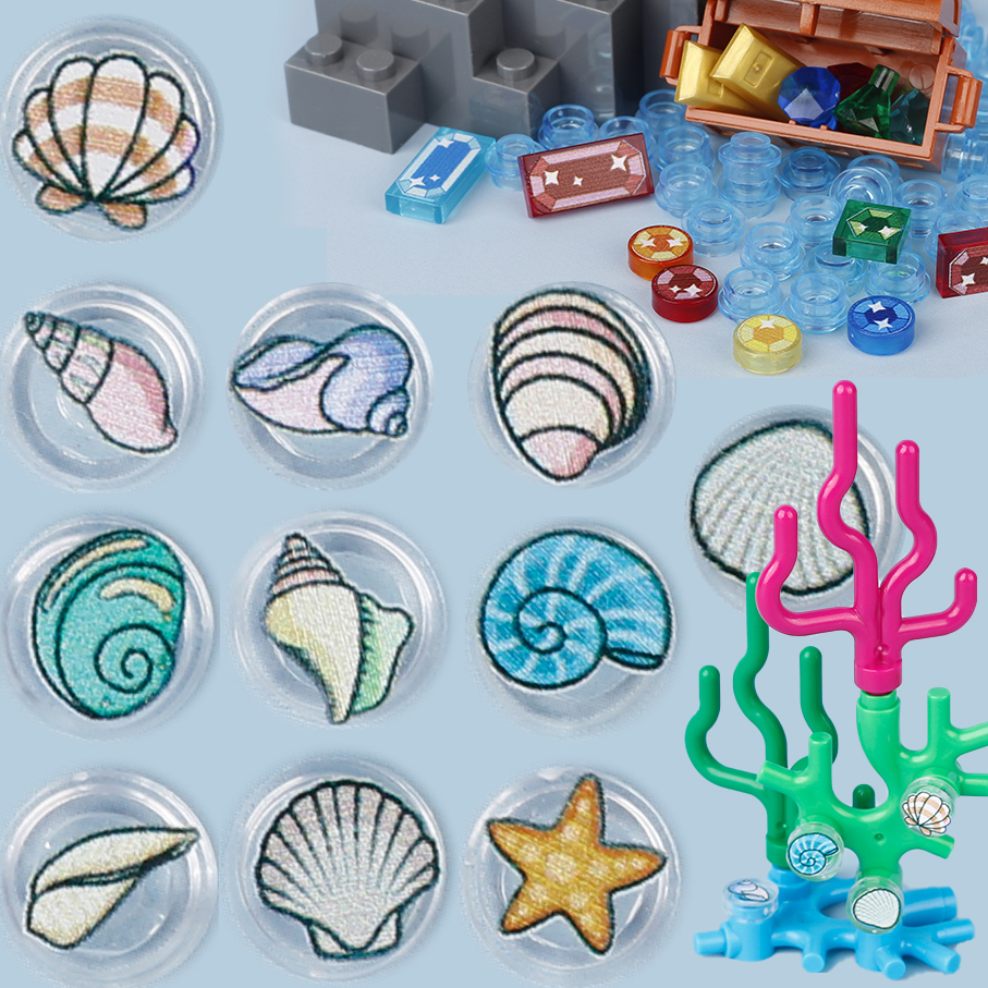 Tech Diving Accessories - MOC Sea Shell Printed Tiles Starfish