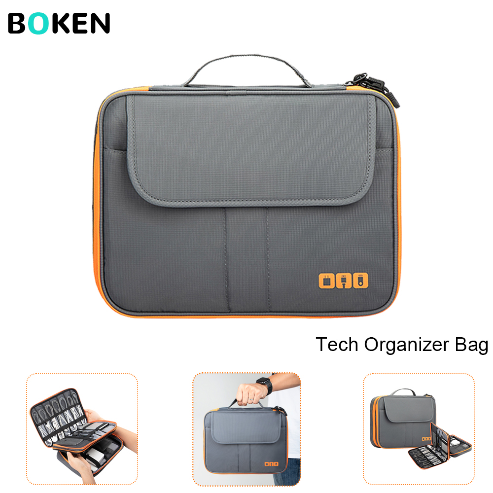 Tech Accessories Travel - Large Capacity Tech Organizer Bag Portable