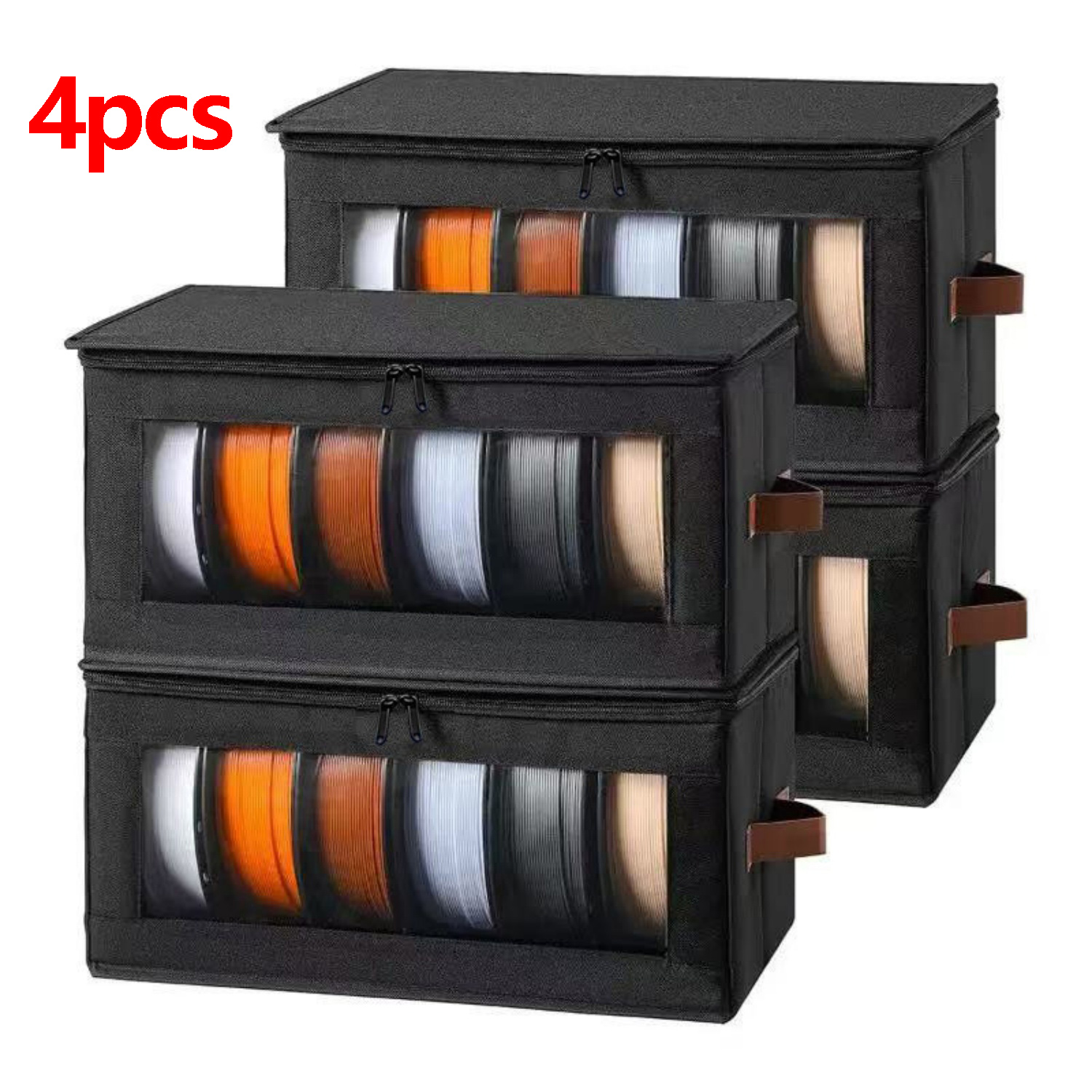 Tech Accessories Holder - 1/2/4pcs 3D Printer Filament Storage Box