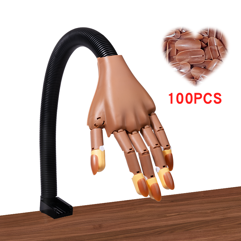 Tech Accessories Holder - Nail Fake Practice Hand Movable Parts