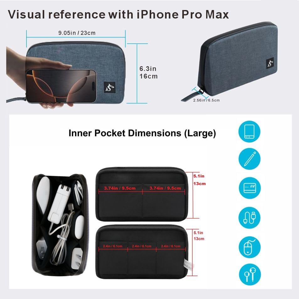 Waterproof Cable Organizer Tra - đánh giá và giá Tech Accessories Hard Case