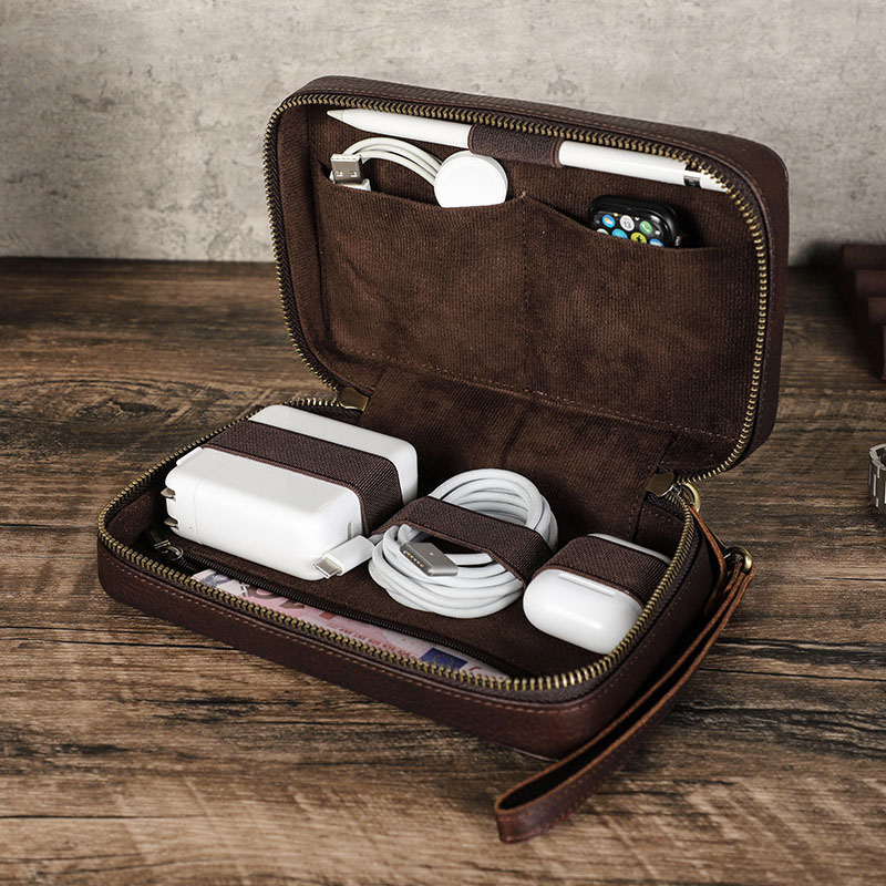 Vintage Brown Genuine Cowhide  - đánh giá và giá Tech Accessories Travel