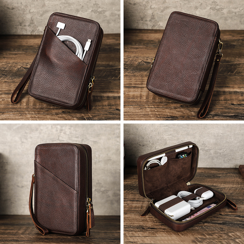 Vintage Brown Genuine Cowhide  - đánh giá và giá Tech Accessories Travel