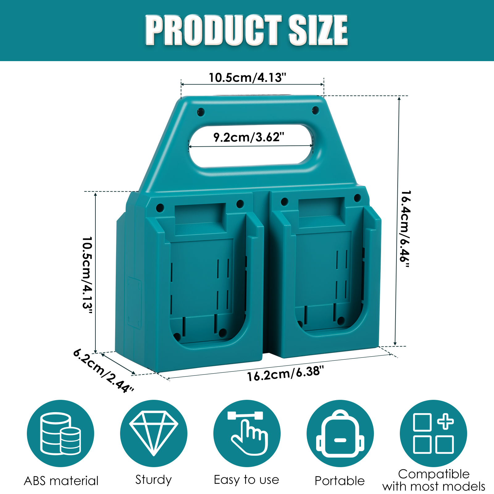 4-Slot Battery Organizer For M - đánh giá và giá Tech Accessories Holder