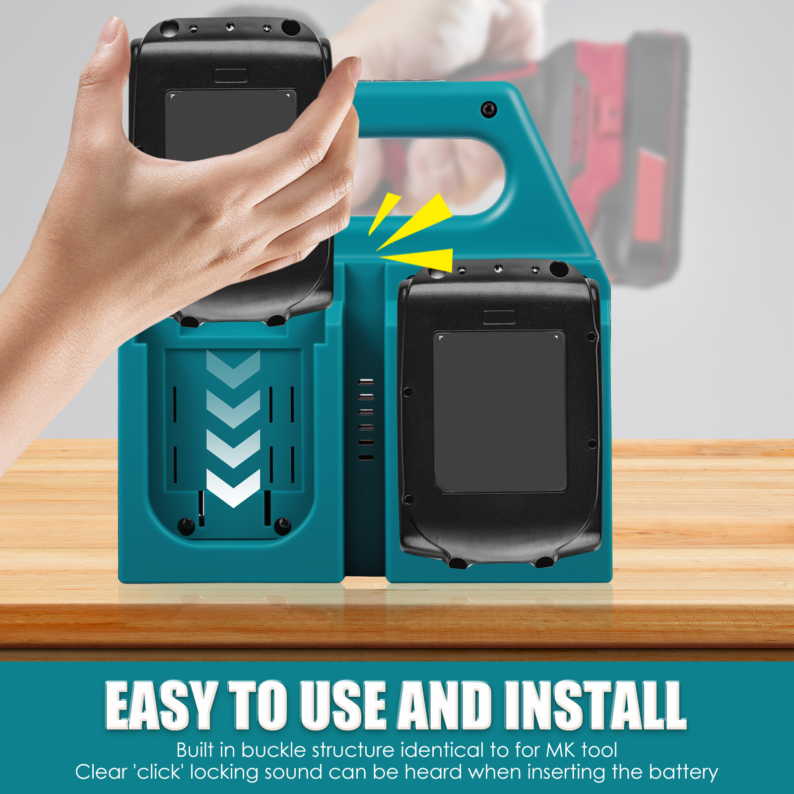 4-Slot Battery Organizer For M - đánh giá và giá Tech Accessories Holder