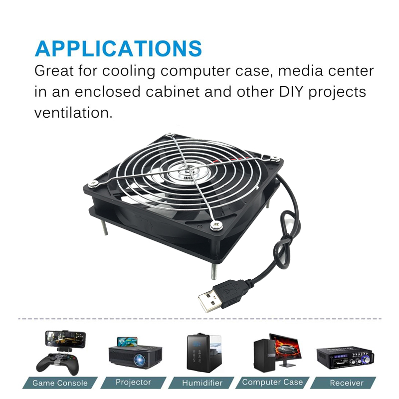 8/12cm 12V USB Powered Compute - đánh giá và giá Usb Fan Silent