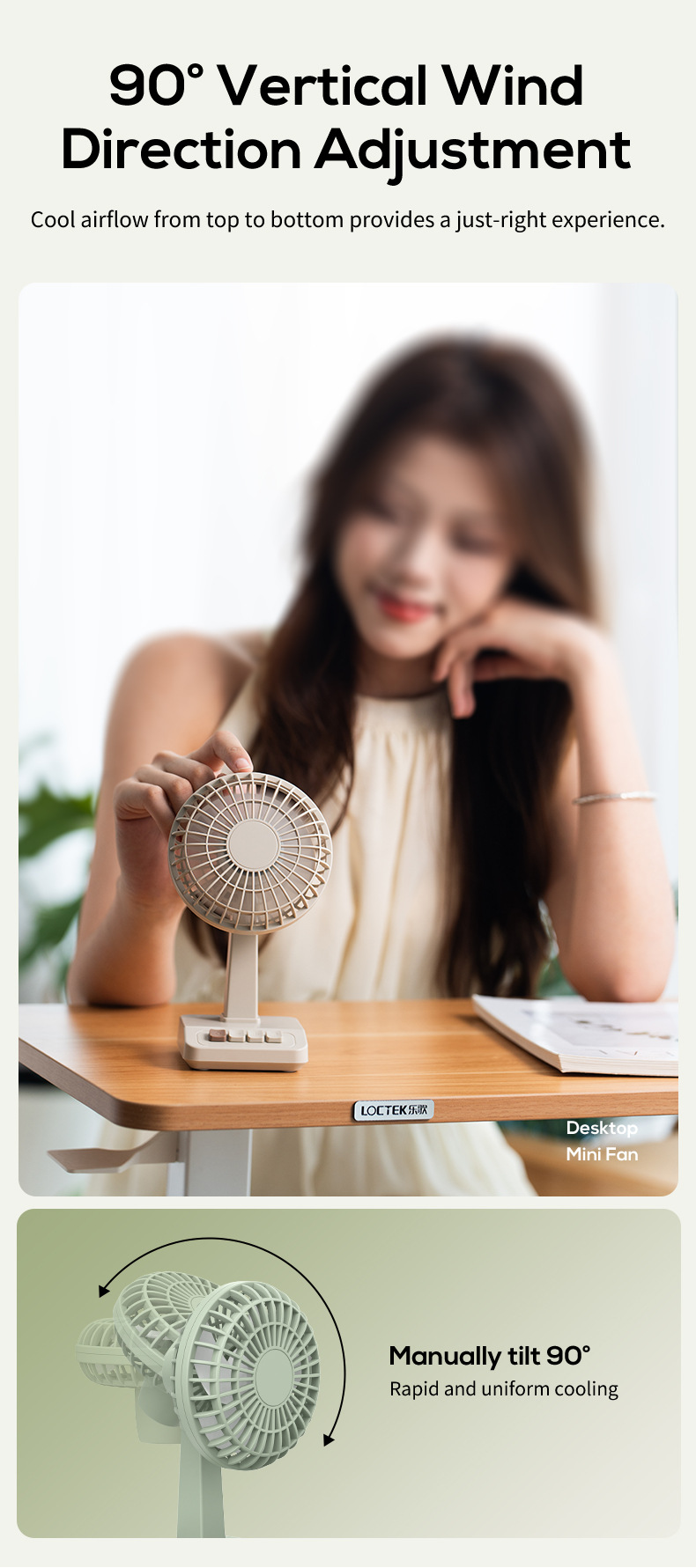 2026 New Retro Desktop Fan Por - đánh giá và giá Usb Fan Silent