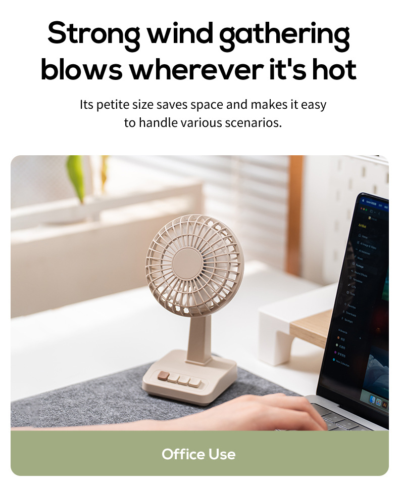 2026 New Retro Desktop Fan Por - đánh giá và giá Usb Fan Silent