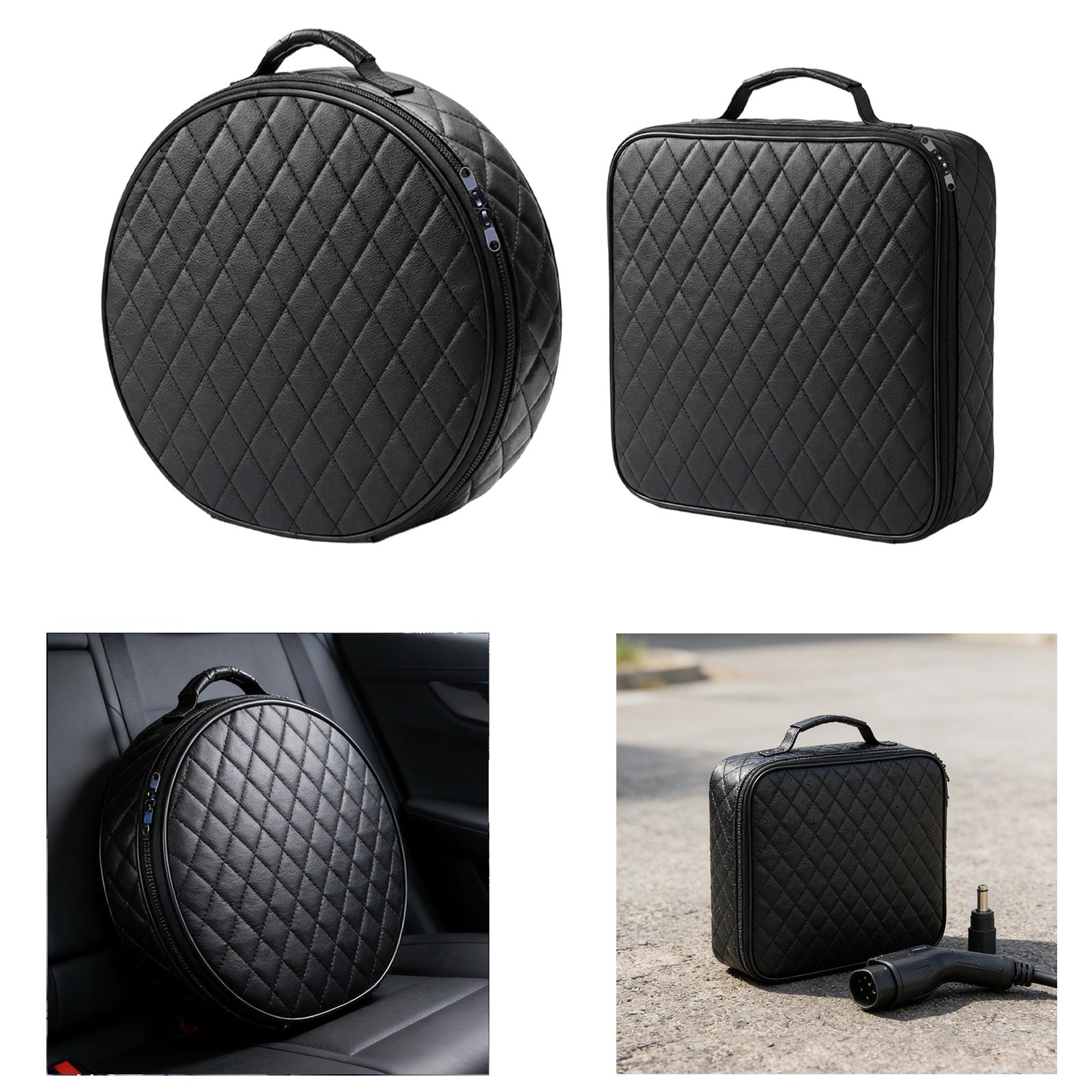 Car Charging Cable Bag PU Leat - đánh giá và giá Cable Organizer Bag
