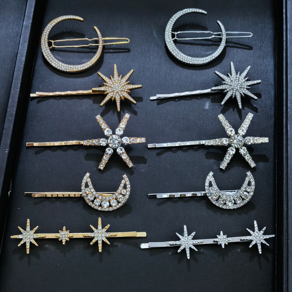 3/4 pcs set Crystal Star Hairp - đánh giá và giá Tech Accessories Women
