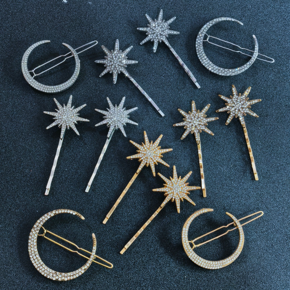 3/4 pcs set Crystal Star Hairp - đánh giá và giá Tech Accessories Women
