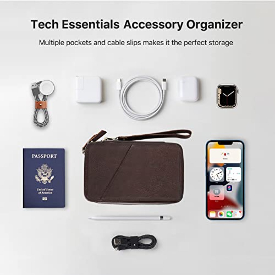 Full Grain Leather Electronic  - đánh giá và giá Tech Accessories Travel