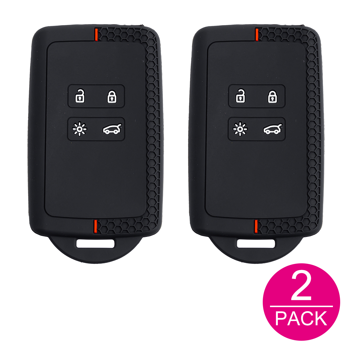 2x Silicone Car Key Fob Cover  - đánh giá và giá Tech Keychain Accessories