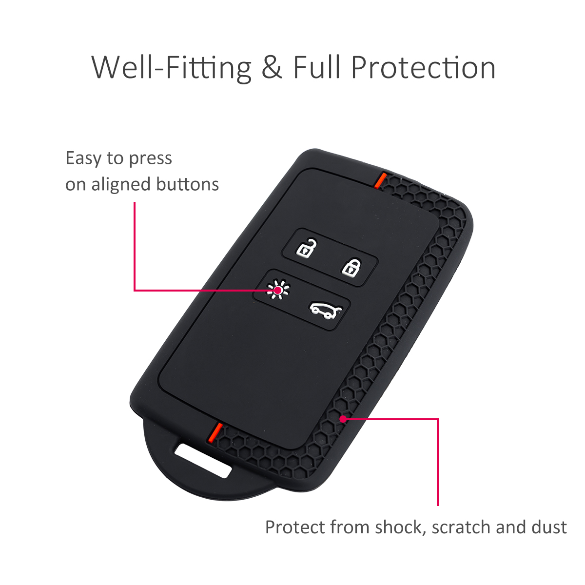 2x Silicone Car Key Fob Cover  - đánh giá và giá Tech Keychain Accessories