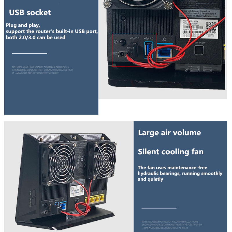 Dual fan high air volume ultra - đánh giá và giá Usb Fan Silent