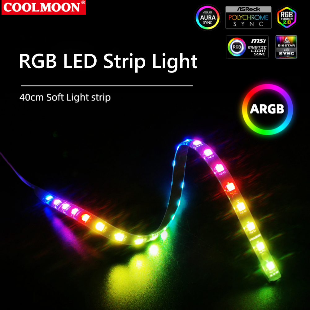 COOLMOON CM-LS40 5V ARGB PC Ca - đánh giá và giá Tech Accessories Pc