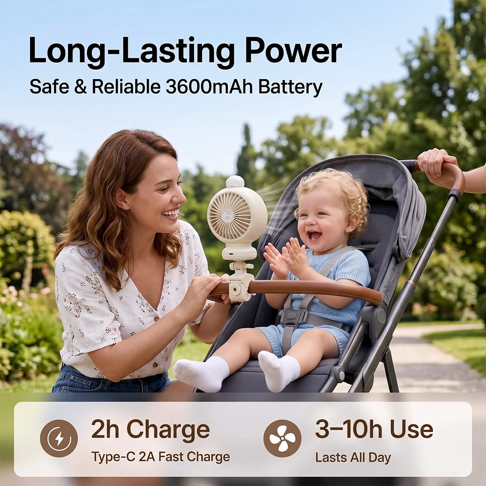 2026 New Portable Stroller Fan - đánh giá và giá Usb Fan Silent